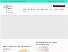 Tablet Screenshot of pelvicfloor.com